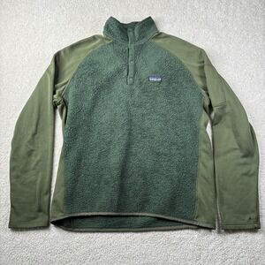 Vintage Patagonia Los Lobos Snap-T Pullover Men's Large Fleece 25410 Green READ